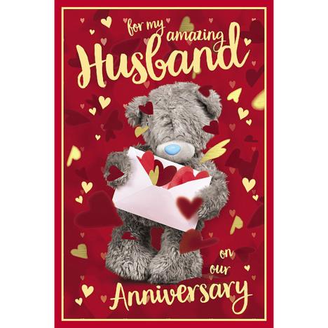 3D Holographic Husband Anniversary Me to You Bear Card £3.39